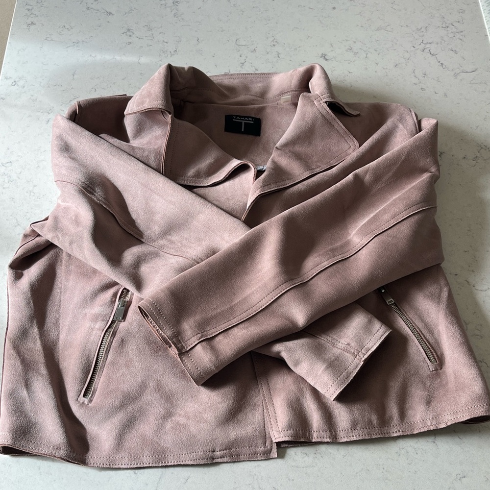 Tahari Faux Leather Jacket XL